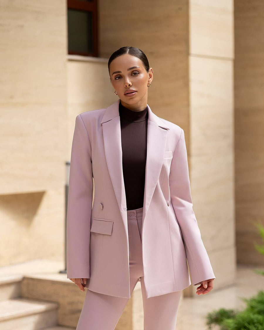 Rosa Suit with one pocket Jacket and Pants with Slit