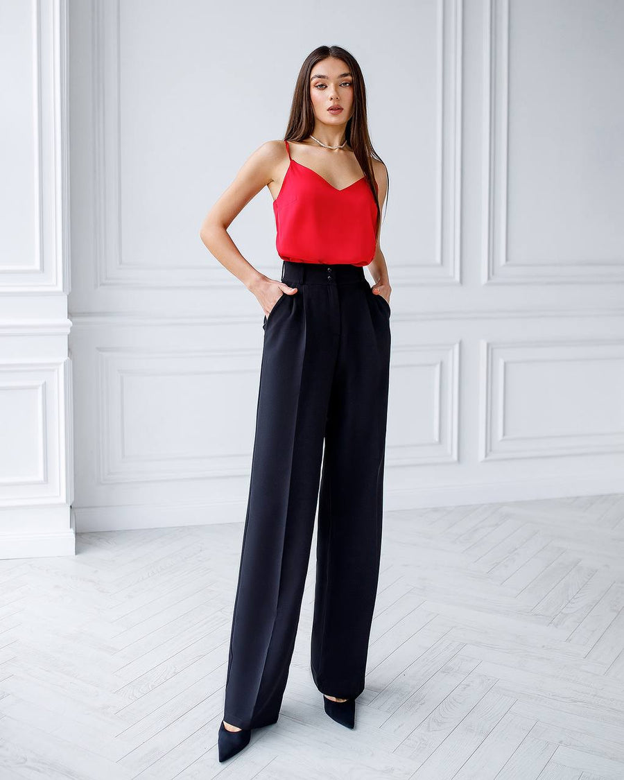 High Waist Classic Trousers