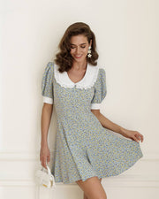 Mini Dress with White Collar