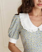 Mini Dress with White Collar