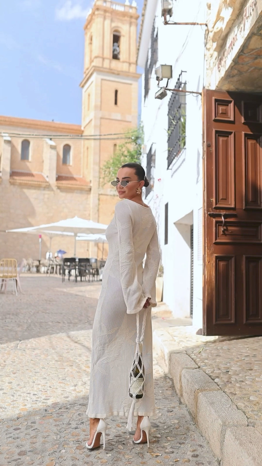 Cotton Knitted Summer Maxi Dress