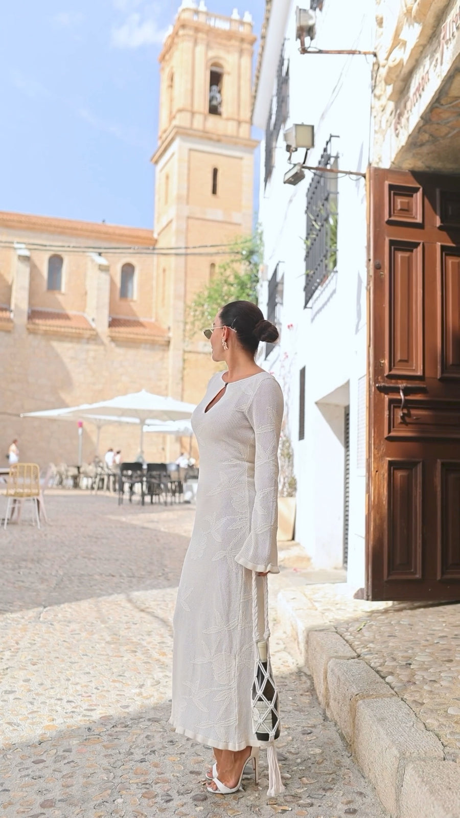 Cotton Knitted Summer Maxi Dress