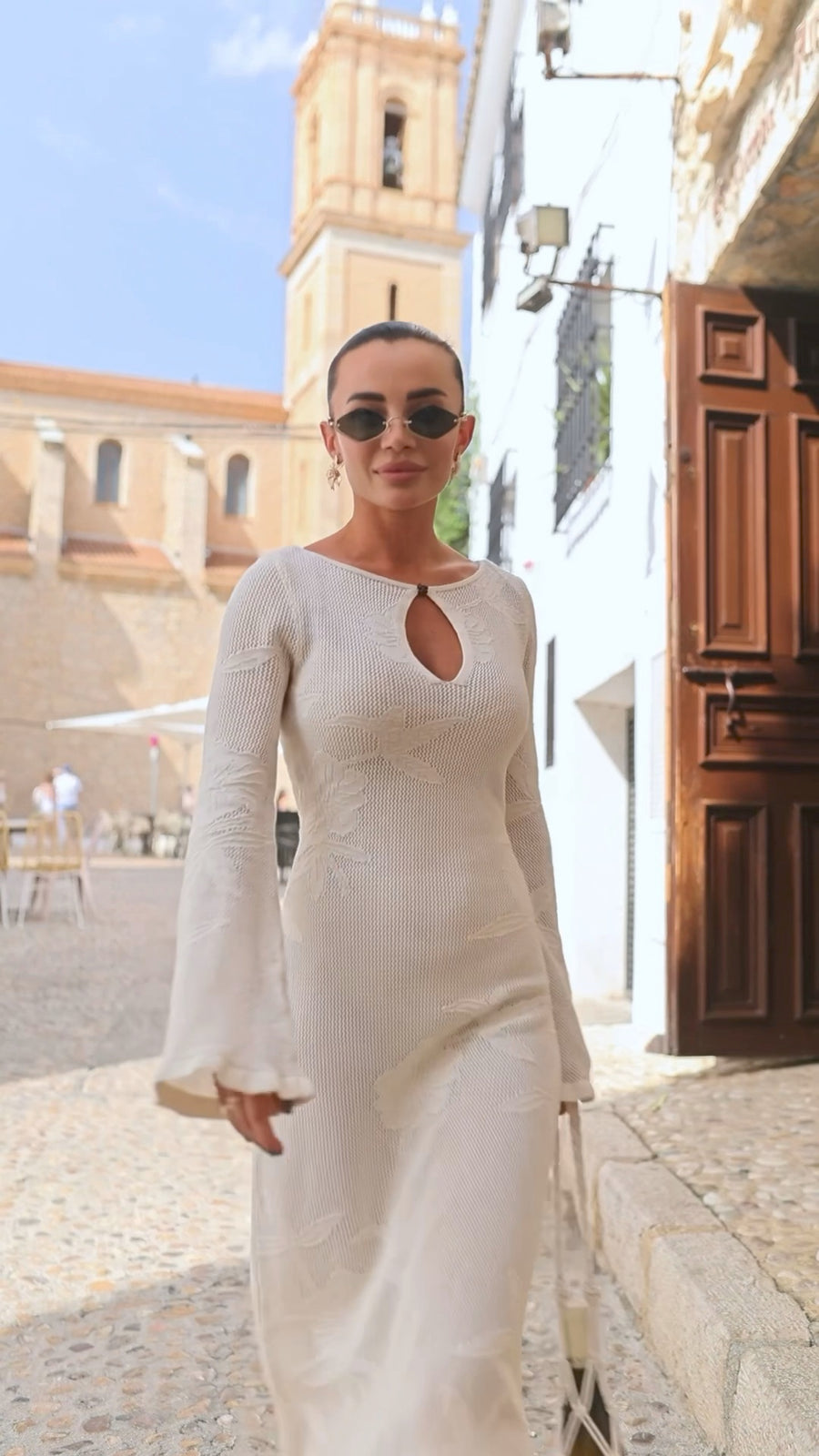 Cotton Knitted Summer Maxi Dress
