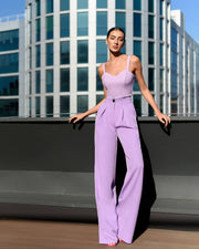 High Waist Straight Pants
