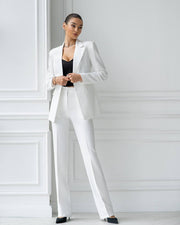 White Suit with Slim Fit Jacket