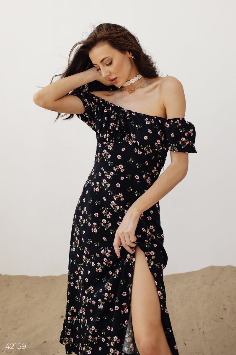 Cotton Off-Shoulder Dress