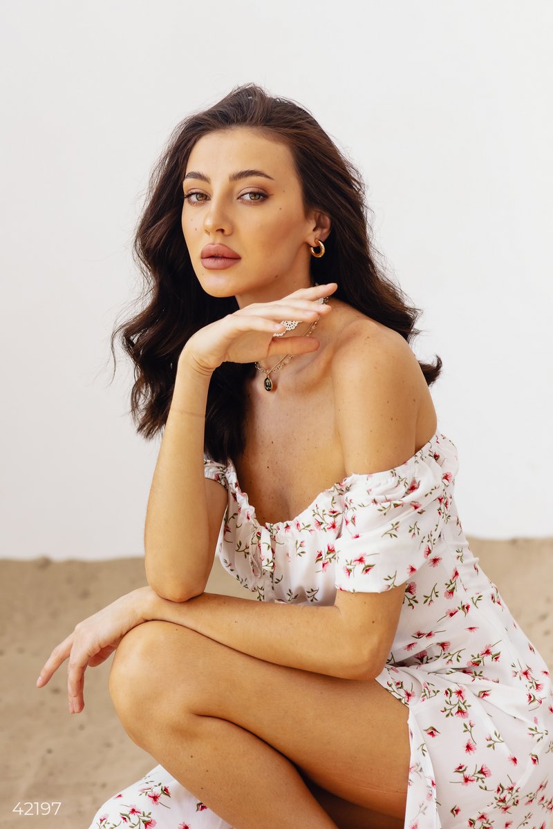 Cotton Off-Shoulder Dress
