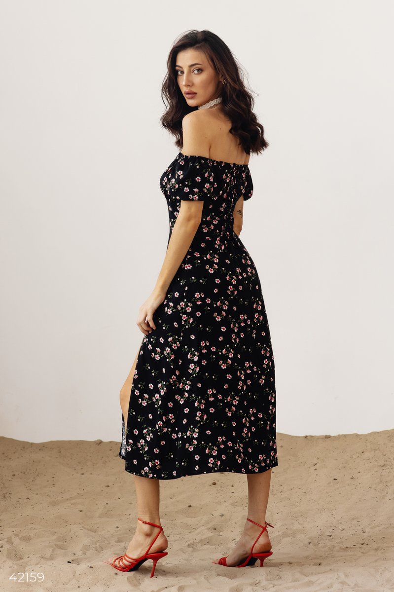 Cotton Off-Shoulder Dress