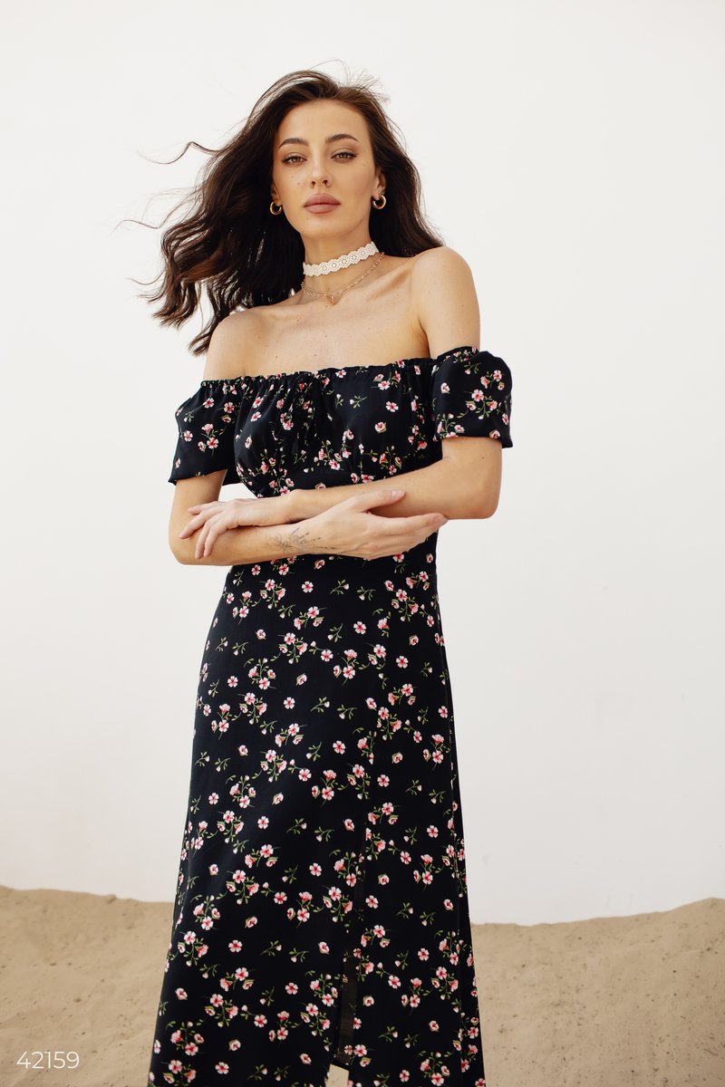 Cotton Off-Shoulder Dress