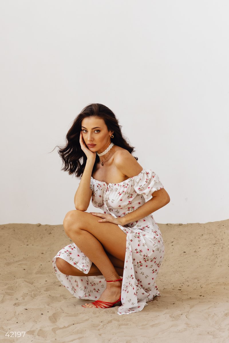 Cotton Off-Shoulder Dress