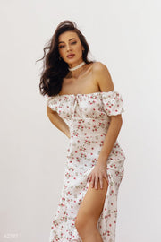 Cotton Off-Shoulder Dress