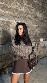 Skirt-Shorts with Contrast Ruffle Hem