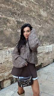 Skirt-Shorts with Contrast Ruffle Hem