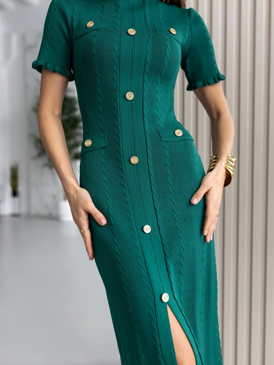 Cable Knit Midi Dress