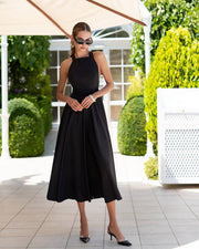 Elegantes Midikleid mit Schleife