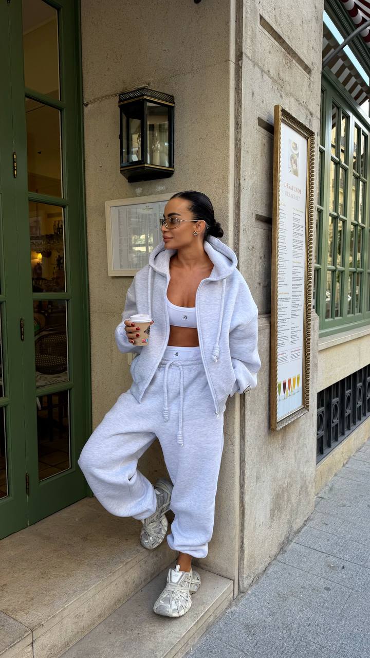 Oversized Fleece Tracksuit Set
