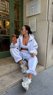 Relaxed Loungewear Set: Hoodie & Wide-Leg Pants