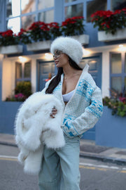 Nordic-Inspired Zip-Up Sweater