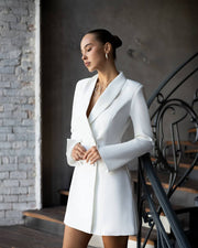 Long Blazer Jacket Dress