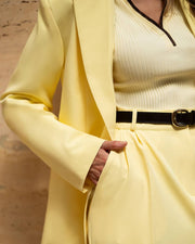 Suit Set with Jacket and  Wide Pants