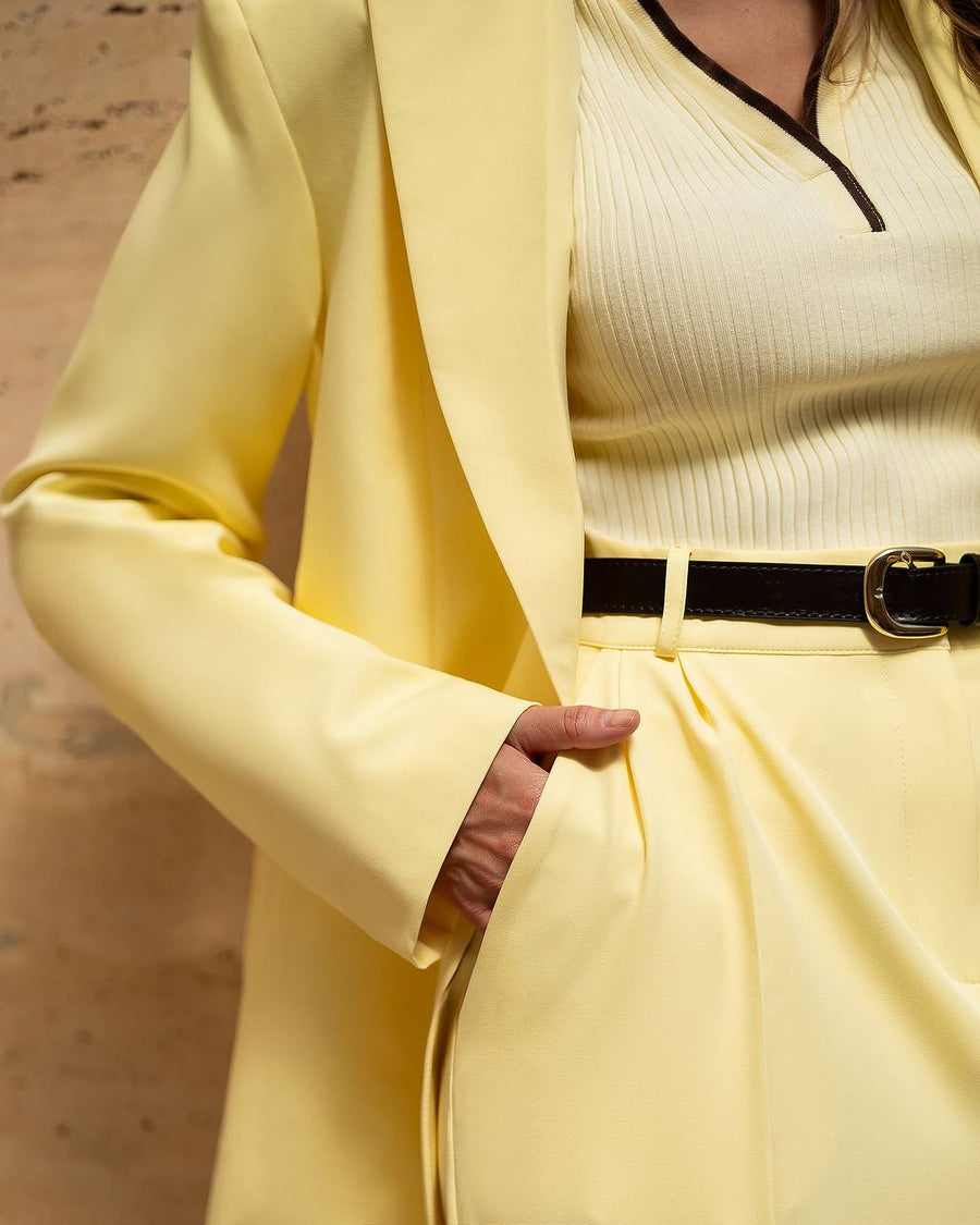 Suit Set with Jacket and  Wide Pants