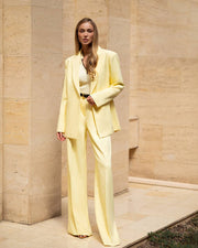 Suit Set with Jacket and  Wide Pants