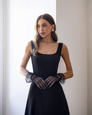 Grace Ruffle Hem Midi Dress