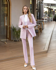 Rosa Suit with one pocket Jacket and Pants with Slit