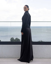 Tweed Stand Up Collar Blazer with One Button