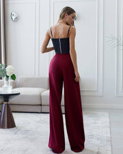 High Waist Palazzo Trousers