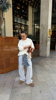 Textured Wool-Blend Sweater