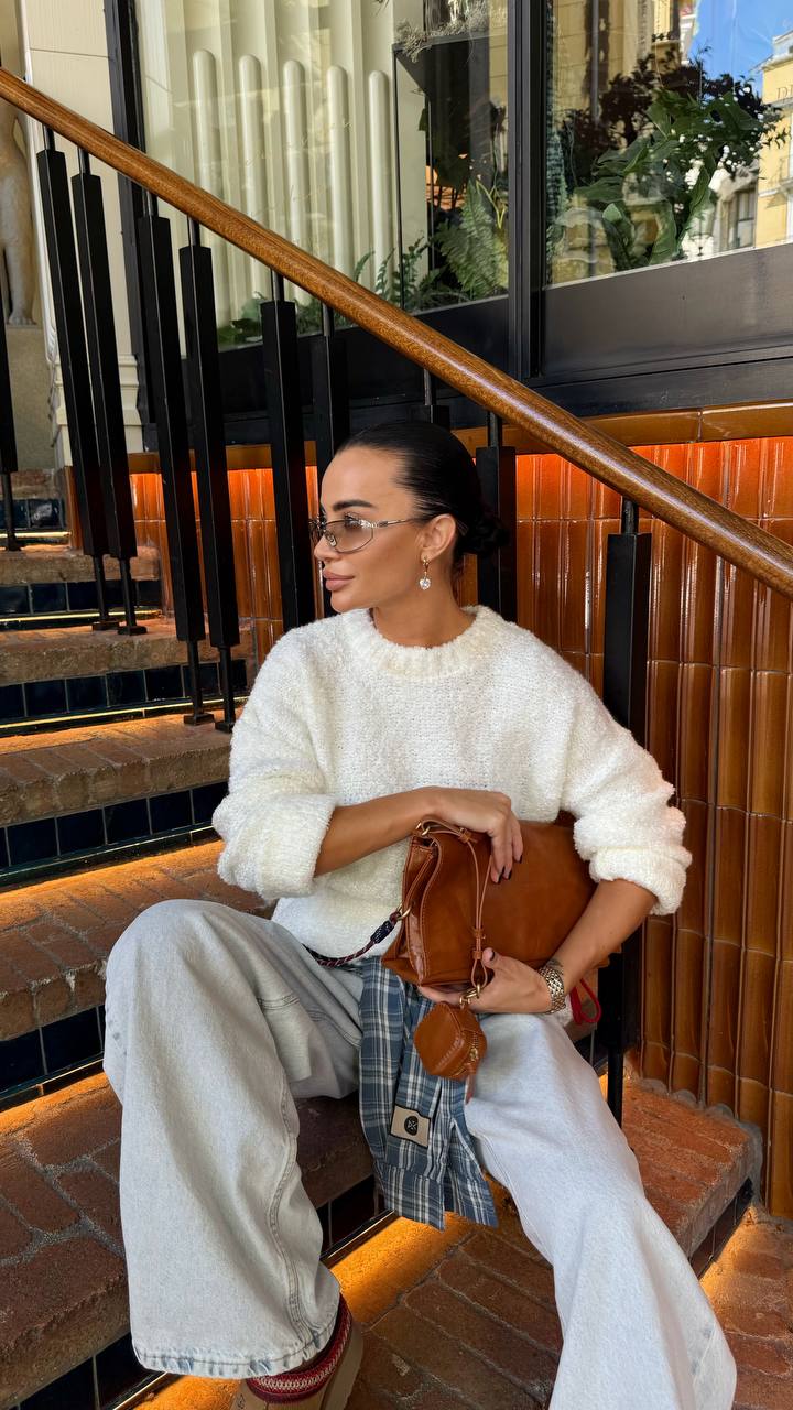 Textured Wool-Blend Sweater