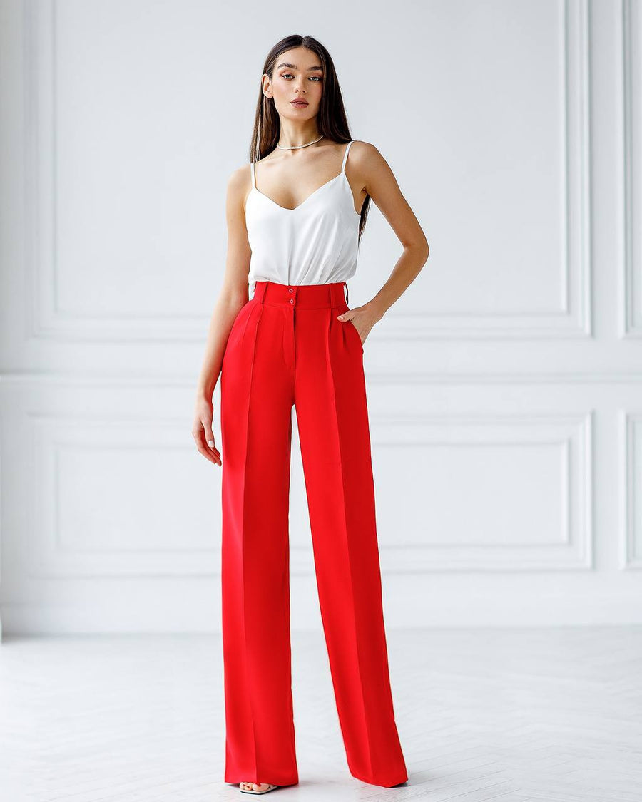 High Waist Classic Trousers