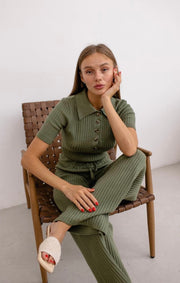 Set with Pants and Polo Top