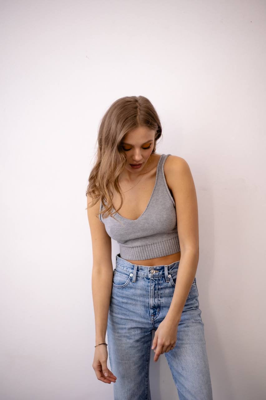 Knitted Crop Top