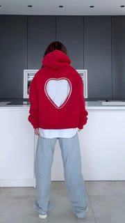 Heart Open-Back Hoodie