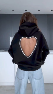 Heart Open-Back Hoodie