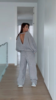 Open-Back Set with Cozy Pants