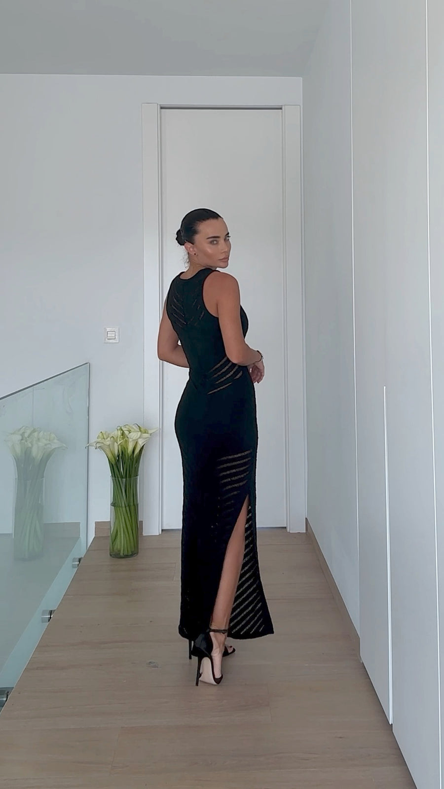 Knitted Boho style Maxi Dress
