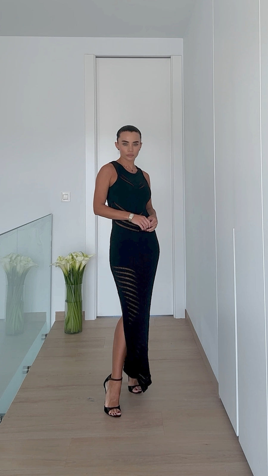 Knitted Boho style Maxi Dress