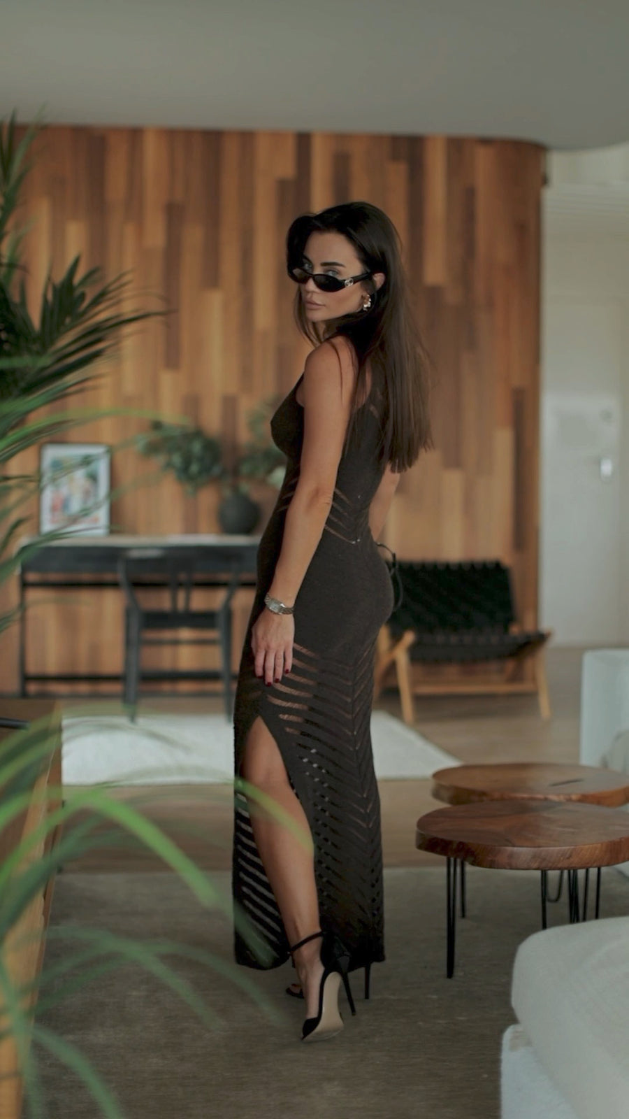 Knitted Boho style Maxi Dress