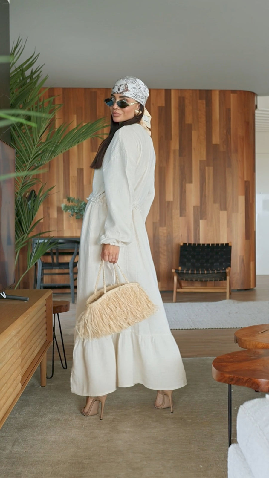 Cotton Muslin Maxi Summer Dress