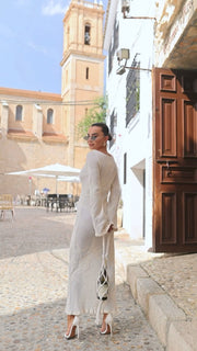 Cotton Knitted Summer Maxi Dress