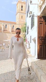 Cotton Knitted Summer Maxi Dress