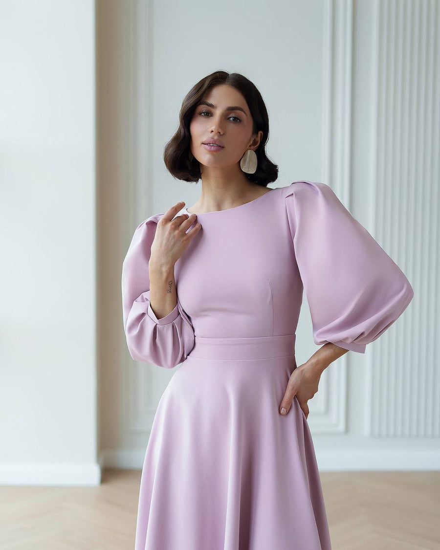 Soft Elegance Open Back Dress