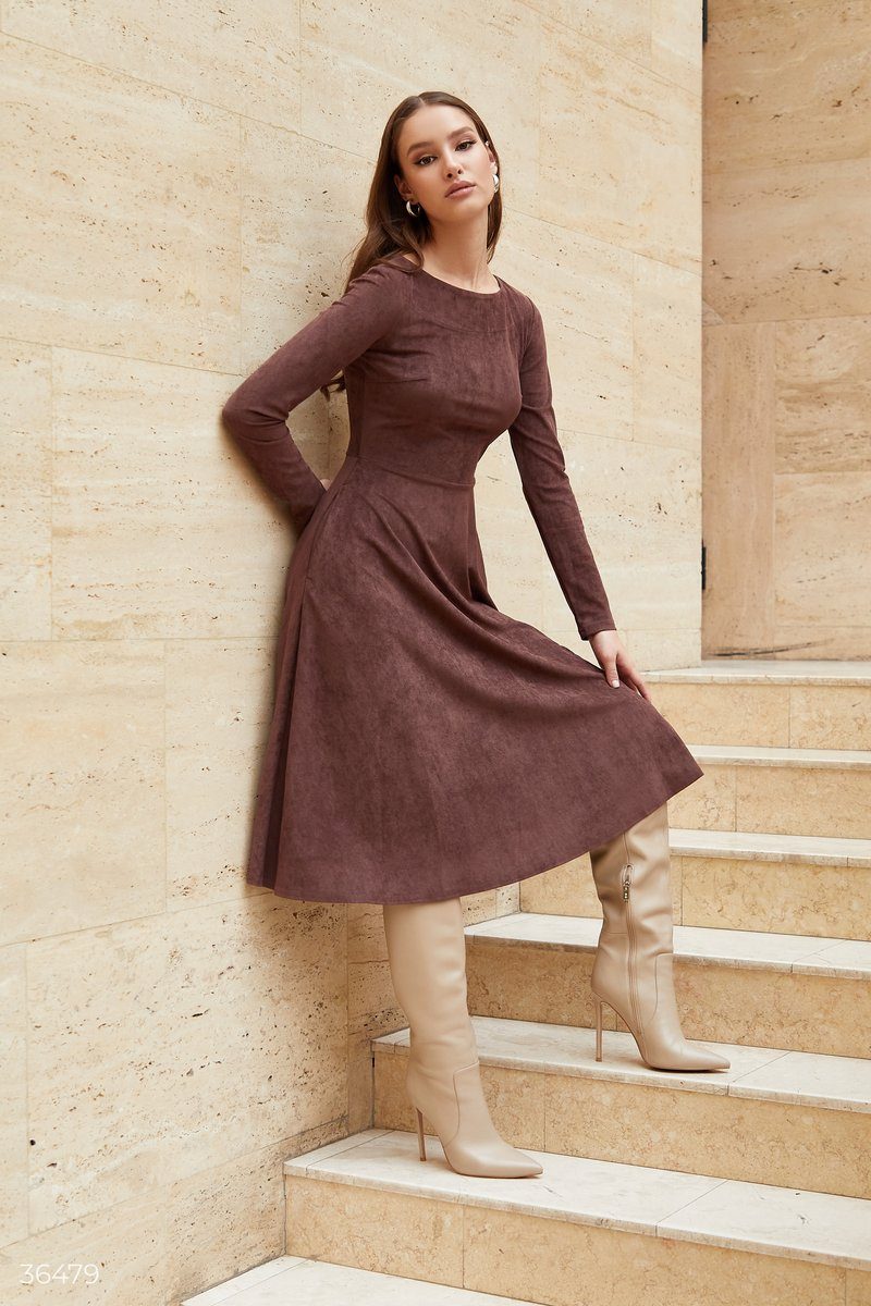 suede midi dress Eco Suede MIDI Dress – Ms.Me Fashion
