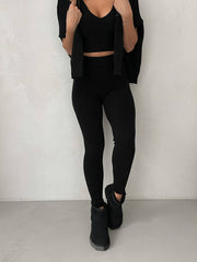 High Waist Knitted Leggings