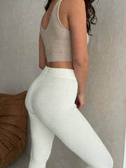 High Waist Knitted Leggings