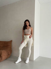 High Waist Knitted Leggings