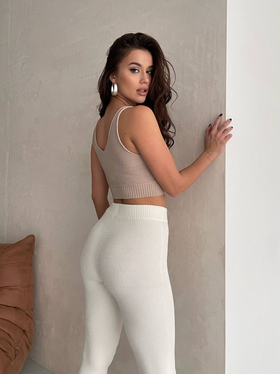 High Waist Knitted Leggings